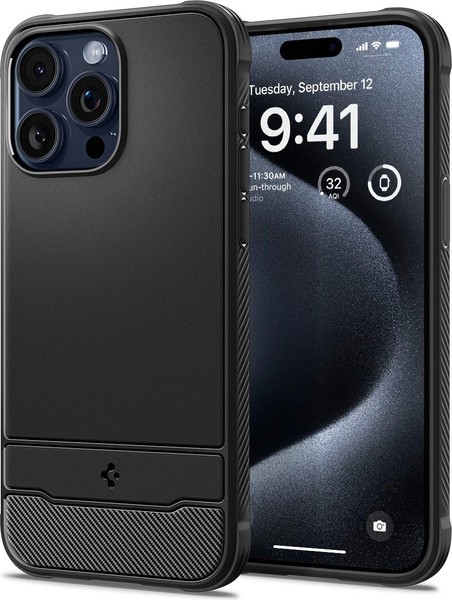 Изображение товара Чехол-накладка Spigen Rugged Armor Mag Magsafe для iPhone 15 Pro Max / ACS06561 (Matte Black)