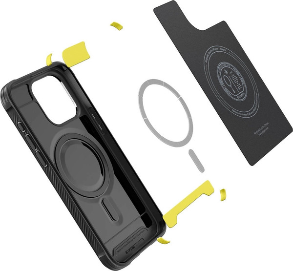 Изображение товара Чехол-накладка Spigen Rugged Armor Mag Magsafe для iPhone 15 Pro Max / ACS06561 (Matte Black)