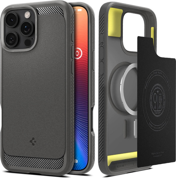 Изображение товара Чехол-накладка Spigen Rugged Armor Mag Magsafe для iPhone 16 Pro Max / ACS07987 (Grey)
