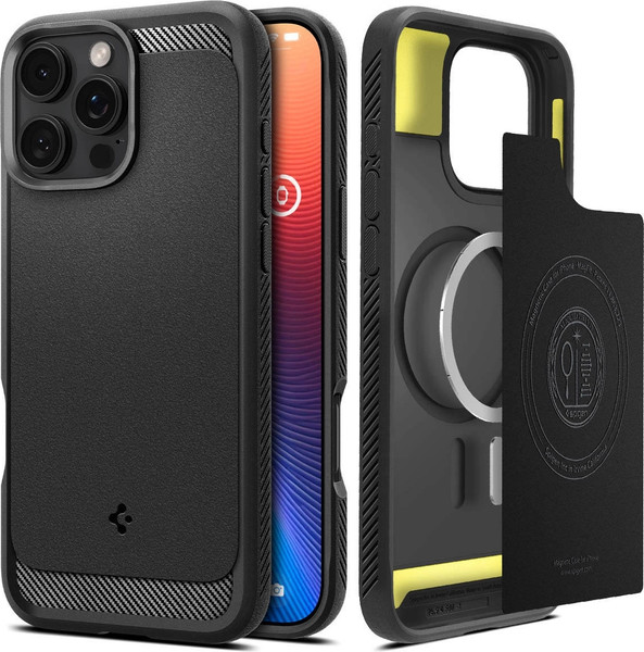 Изображение товара Чехол-накладка Spigen Rugged Armor Mag Magsafe для iPhone 16 Pro Max / ACS07986 (Black)