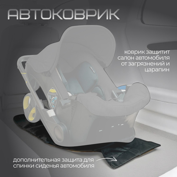 Изображение товара Коляска-автолюлька Bubago Mirco / BG 153-1 (черный)