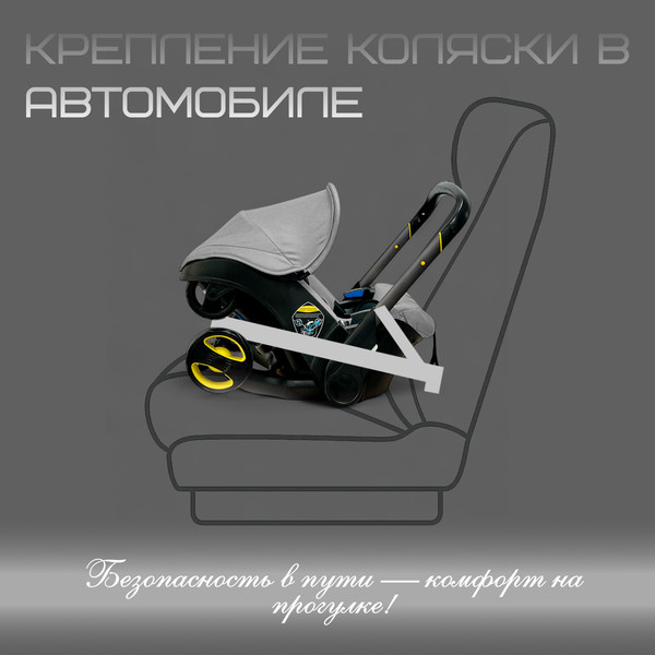 Изображение товара Коляска-автолюлька Bubago Mirco / BG 153-2 (серый)