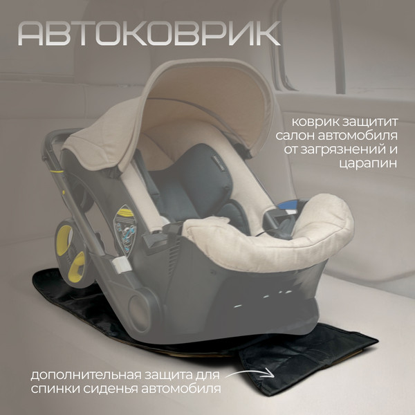 Изображение товара Коляска-автолюлька Bubago Mirco / BG 153-3 (бежевый)