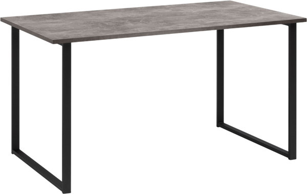 Изображение товара Обеденный стол Notta Лиман 140х80 / 615157 (бетон светлый/черный матовый)