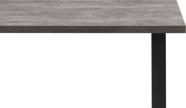 Изображение товара Обеденный стол Notta Лиман 140х80 / 615157 (бетон светлый/черный матовый)