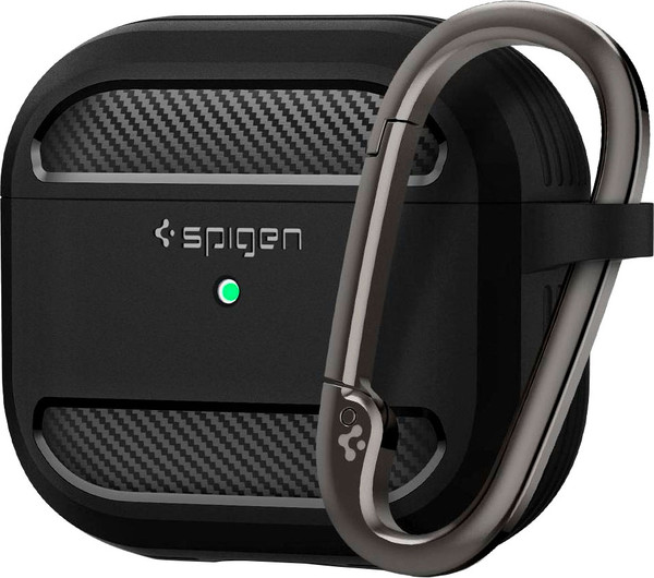 Изображение товара Чехол для наушников Spigen Rugged Armor для Apple Airpods 3 / ASD01978 (матовый черный)