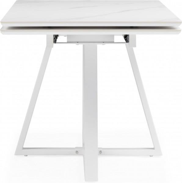 Изображение товара Обеденный стол Notta Памелла 140/200х80 / 617086 (белый мрамор alpin white /snow white/белый)