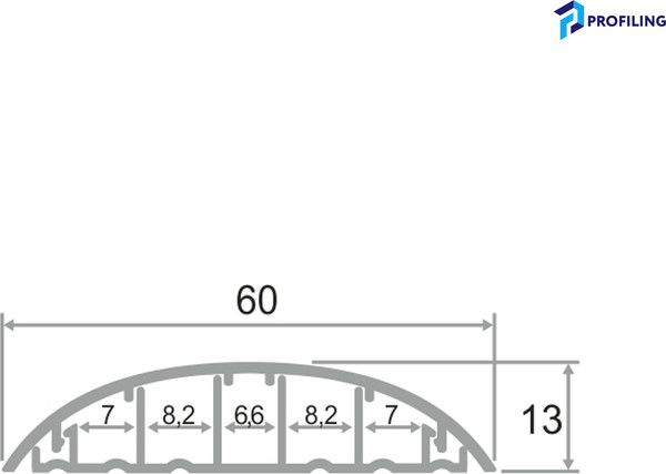 Изображение товара Порог Profiling ПО-62 (0.9м, серебристый)