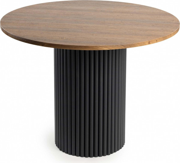 Изображение товара Обеденный стол Notta Барел 100 / 615166 (орех кантри/черный)