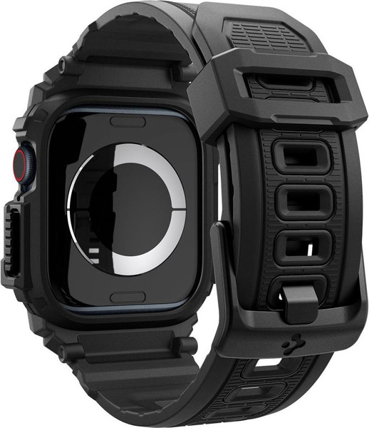 Изображение товара Ремешок для умных часов Spigen Rugged Armor Pro для Apple Watch 10 42мм/ ACS08591 (черный матовый)