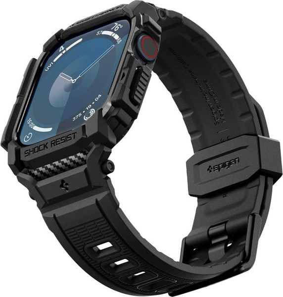 Изображение товара Ремешок для умных часов Spigen Rugged Armor Pro для Apple Watch 10 42мм/ ACS08591 (черный матовый)