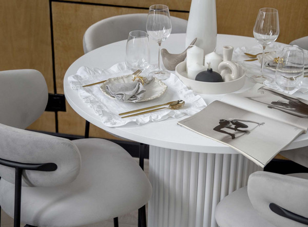 Изображение товара Обеденный стол Notta Барел 110 / 615167 (белый/белый)