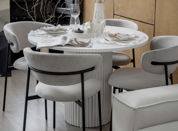 Изображение товара Обеденный стол Notta Барел 110 / 615167 (белый/белый)