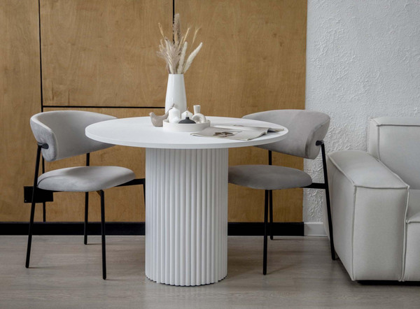 Изображение товара Обеденный стол Notta Барел 110 / 615167 (белый/белый)