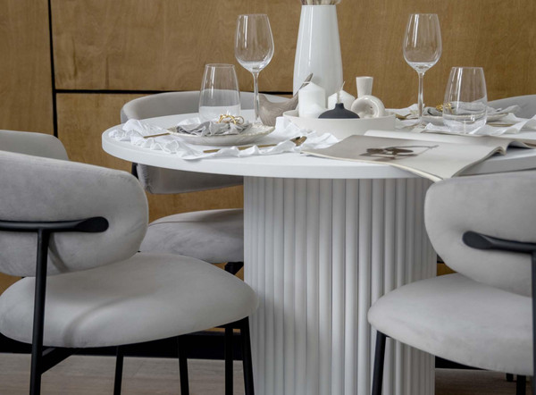 Изображение товара Обеденный стол Notta Барел 110 / 615167 (белый/белый)