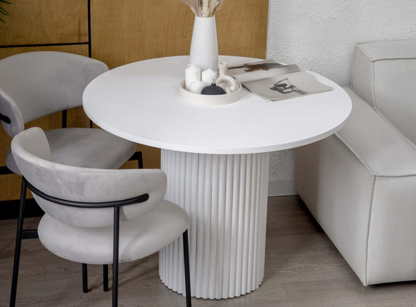 Изображение товара Обеденный стол Notta Барел 110 / 615167 (белый/белый)