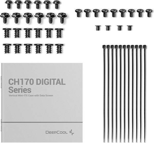Изображение товара Корпус для компьютера Deepcool CH170 Digital / R-CH170-BKNPI0D-G-1 (черный, без БП)
