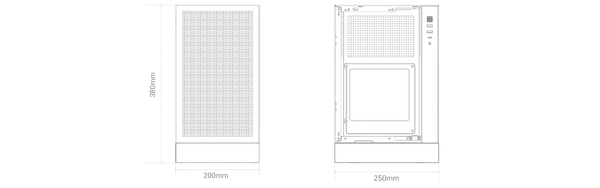 Изображение товара Корпус для компьютера Deepcool CH170 Digital / R-CH170-BKNPI0D-G-1 (черный, без БП)