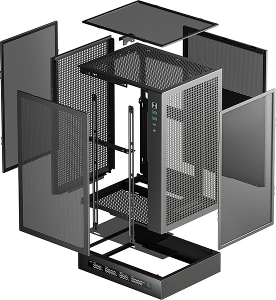 Изображение товара Корпус для компьютера Deepcool CH170 Digital / R-CH170-BKNPI0D-G-1 (черный, без БП)