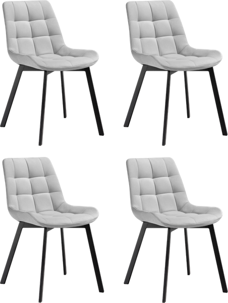 Изображение товара Набор стульев Notta Стронг / 598146 (светло-серый/черный, 4шт)