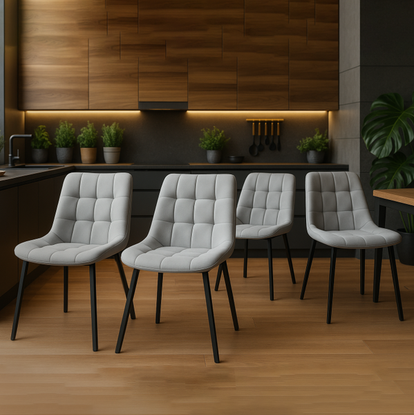 Изображение товара Набор стульев Notta Стронг / 598146 (светло-серый/черный, 4шт)