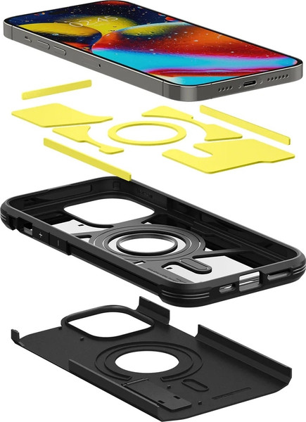 Изображение товара Чехол-накладка Spigen Tough Armor Mag Magsafe для iPhone 14 Pro / ACS04985 (черный)
