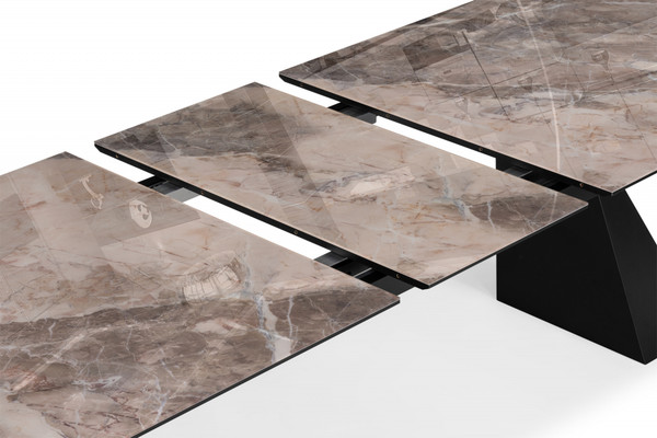 Изображение товара Обеденный стол Woodville Денхольм 240-290х100х75 / 588035 (каталония/черный)