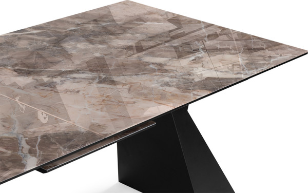 Изображение товара Обеденный стол Woodville Денхольм 240-290х100х75 / 588035 (каталония/черный)