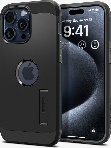 Изображение товара Чехол-накладка Spigen Tough Armor Mag Magsafe для iPhone 15 Pro / ACS06733 (черный)