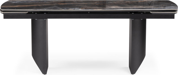 Изображение товара Обеденный стол Woodville Маре 200-260х100х77 / 588045 (neodom titanium lawa nero/черный)