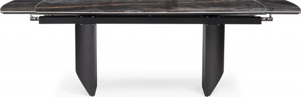 Изображение товара Обеденный стол Woodville Маре 200-260х100х77 / 588045 (neodom titanium lawa nero/черный)