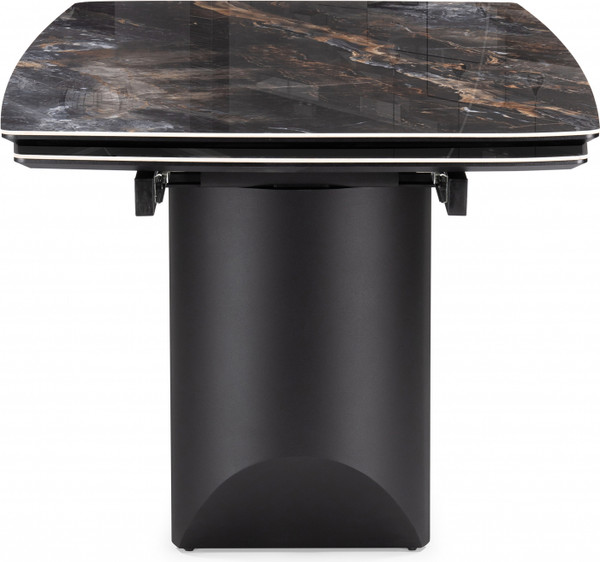 Изображение товара Обеденный стол Woodville Маре 200-260х100х77 / 588045 (neodom titanium lawa nero/черный)