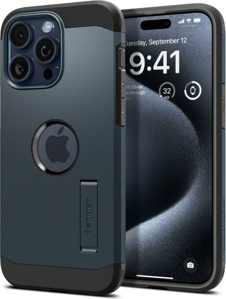 Изображение товара Чехол-накладка Spigen Tough Armor Mag Magsafe для iPhone 15 Pro / ACS06734 (Metal Slate)