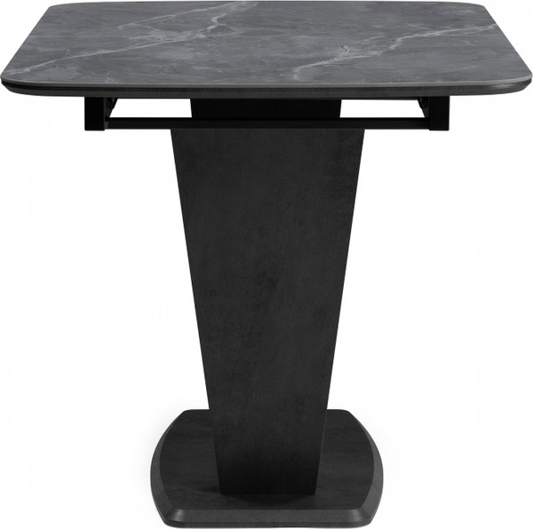 Изображение товара Обеденный стол Woodville Петир 120-160х80х75 / 588012 (larka grey/черный)