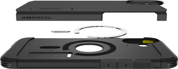 Изображение товара Чехол-накладка Spigen Tough Armor Mag Magsafe для iPhone 16 / ACS08216 (Black)