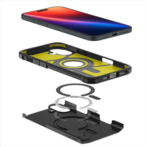 Изображение товара Чехол-накладка Spigen Tough Armor Mag Magsafe для iPhone 16 / ACS08216 (Black)