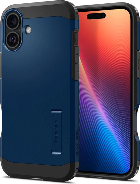 Изображение товара Чехол-накладка Spigen Tough Armor Mag Magsafe для iPhone 16 / ACS08217 (Navy Blue)