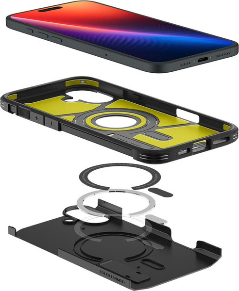 Изображение товара Чехол-накладка Spigen Tough Armor Mag Magsafe для iPhone 16 Plus / ACS08085 (Black)