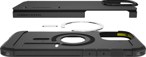 Изображение товара Чехол-накладка Spigen Tough Armor Mag Magsafe для iPhone 16 Pro / ACS08146 (Black)