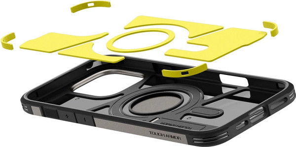 Изображение товара Чехол-накладка Spigen Tough Armor Mag Magsafe для iPhone 16 Pro / ACS08145 (Gunmetal)