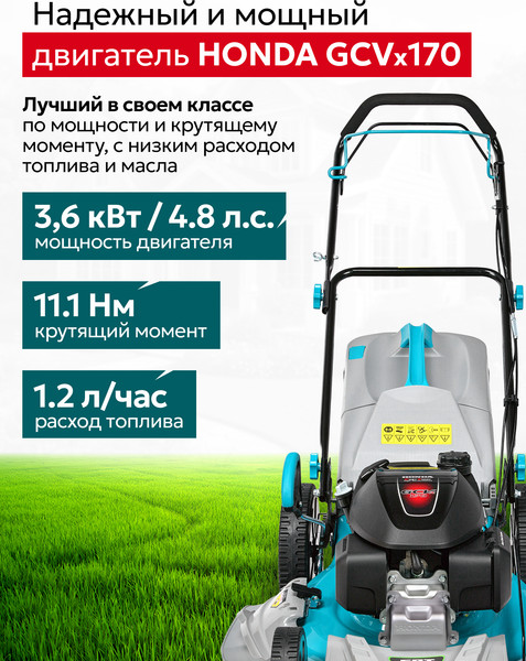 Изображение товара Газонокосилка бензиновая GPT GLM-K5136SA-H