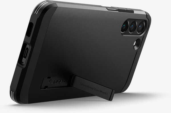 Изображение товара Чехол-накладка Spigen Tough Armor для Galaxy S22 / ACS03991 (черный)