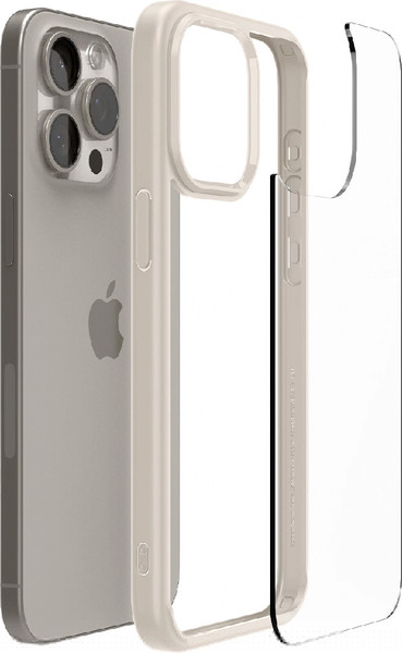 Изображение товара Чехол-накладка Spigen Ultra Hybrid для iPhone 15 Pro / ACS07214 (Natural Titanium)