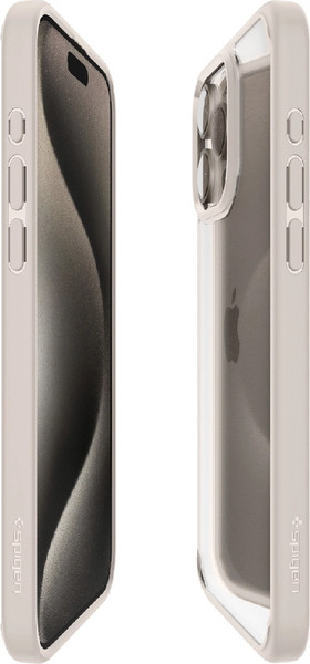Изображение товара Чехол-накладка Spigen Ultra Hybrid для iPhone 15 Pro / ACS07214 (Natural Titanium)