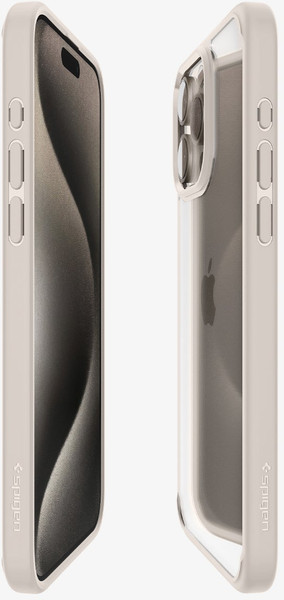 Изображение товара Чехол-накладка Spigen Ultra Hybrid для iPhone 15 Pro Max / ACS07209 (Natural Titanium)