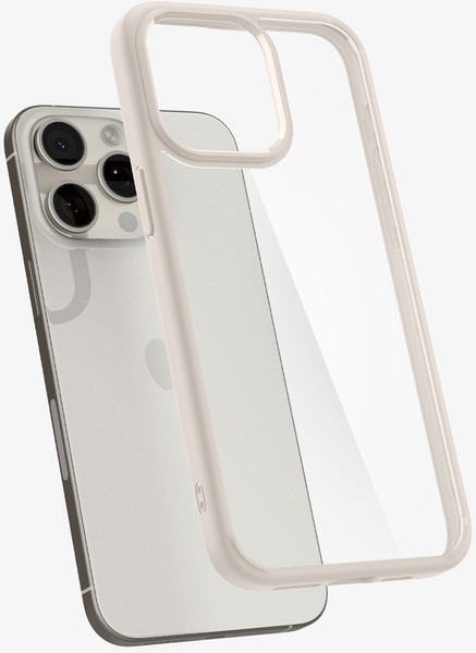 Изображение товара Чехол-накладка Spigen Ultra Hybrid для iPhone 15 Pro Max / ACS07209 (Natural Titanium)