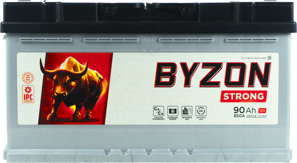 Изображение товара Автомобильный аккумулятор BYZON Strong R+ (90 А/ч)