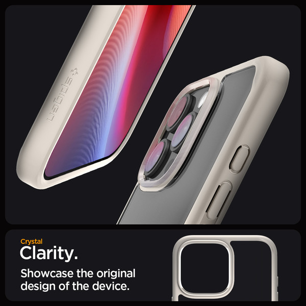 Изображение товара Чехол-накладка Spigen Ultra Hybrid для iPhone 16 Pro Max / ACS08385 (Natural Titanium)