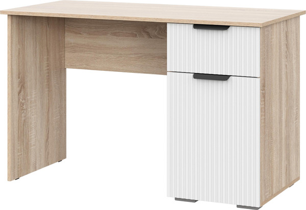 Изображение товара Компьютерный стол Woodville Стокгольм СТП03-1200 / 579692 (дуб сонома/line софт пломбир)