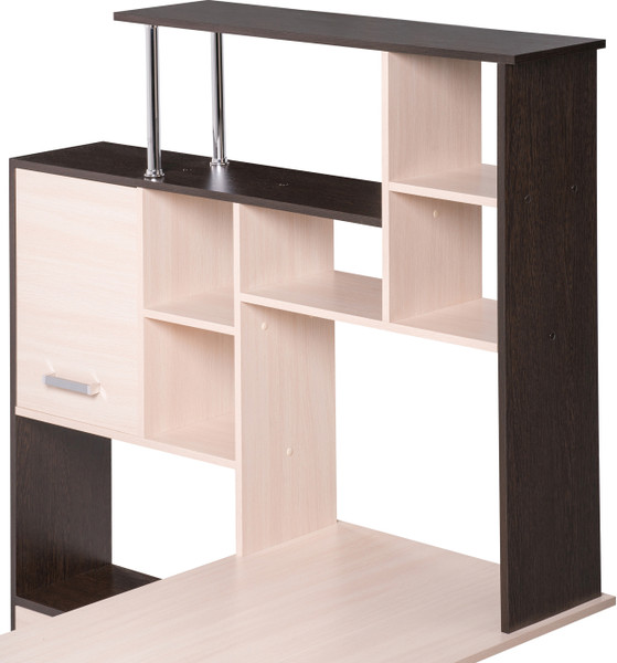 Изображение товара Стол-стеллаж Woodville ДЕР КС-15 / 295293 (венге/дуб молочный левый)